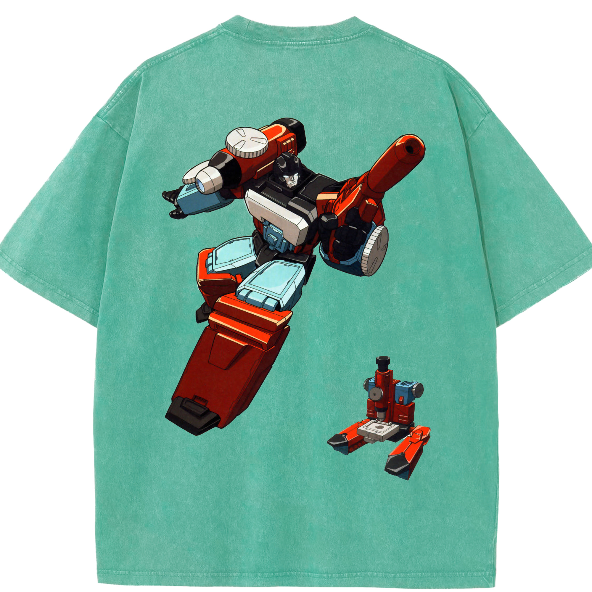 （画像用）  綿100% ヴィンテージ風 半袖Tシャツ（背面プリント）